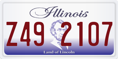 IL license plate Z492107