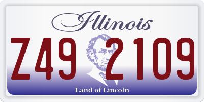IL license plate Z492109