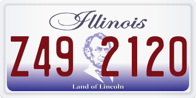 IL license plate Z492120