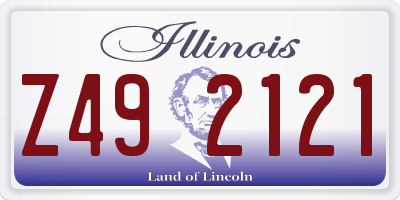 IL license plate Z492121