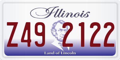 IL license plate Z492122