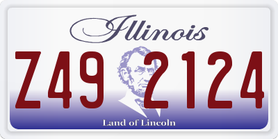 IL license plate Z492124