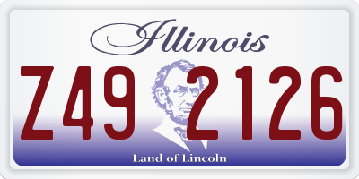 IL license plate Z492126