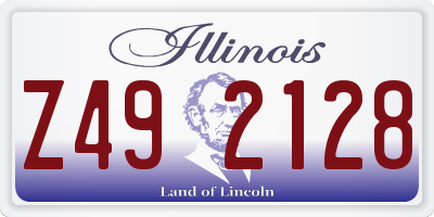 IL license plate Z492128