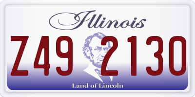 IL license plate Z492130