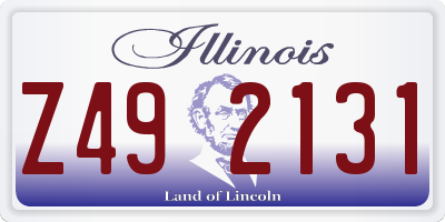 IL license plate Z492131