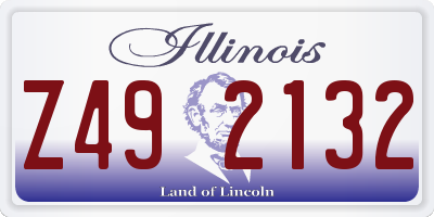 IL license plate Z492132