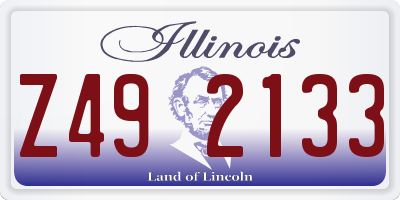 IL license plate Z492133