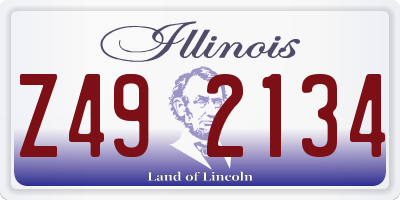 IL license plate Z492134