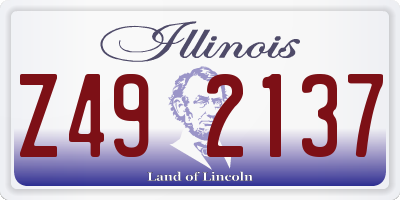IL license plate Z492137