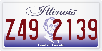 IL license plate Z492139