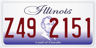 IL license plate Z492151