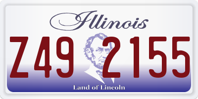 IL license plate Z492155