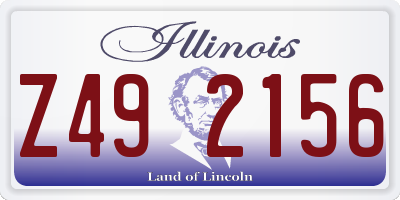 IL license plate Z492156