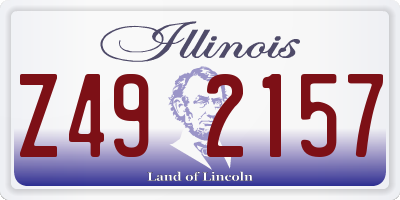 IL license plate Z492157