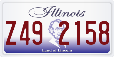 IL license plate Z492158
