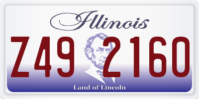 IL license plate Z492160