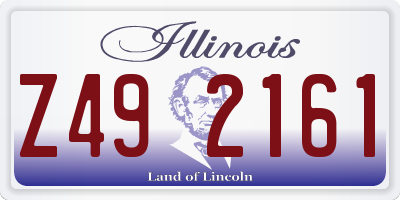 IL license plate Z492161