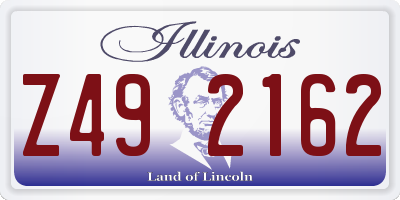 IL license plate Z492162