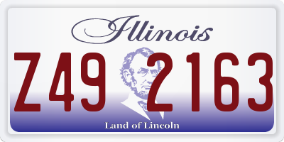 IL license plate Z492163