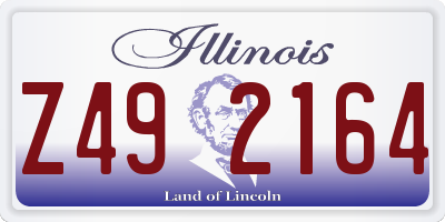 IL license plate Z492164