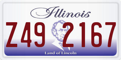 IL license plate Z492167