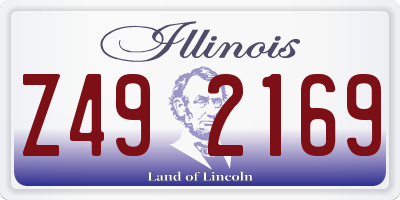 IL license plate Z492169