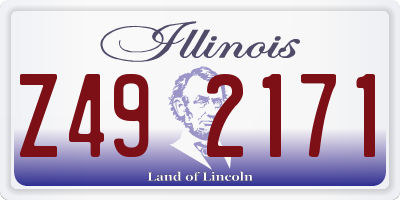 IL license plate Z492171