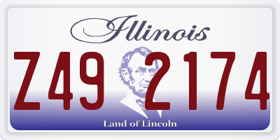 IL license plate Z492174