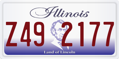 IL license plate Z492177