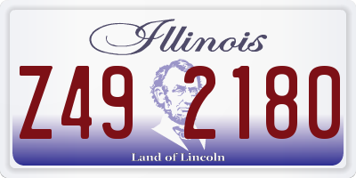 IL license plate Z492180