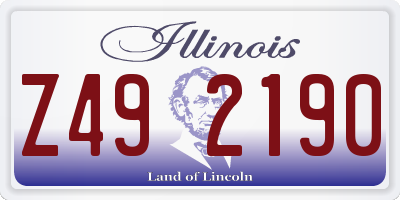 IL license plate Z492190