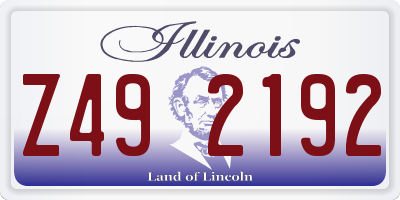 IL license plate Z492192