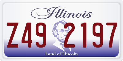 IL license plate Z492197