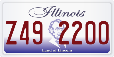IL license plate Z492200