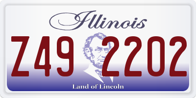 IL license plate Z492202