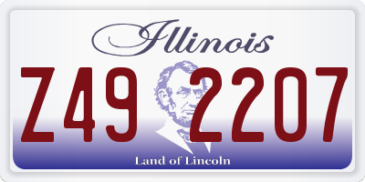 IL license plate Z492207