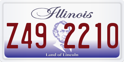 IL license plate Z492210