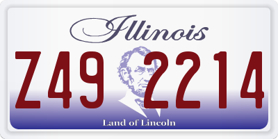 IL license plate Z492214