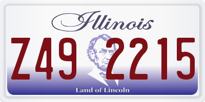 IL license plate Z492215