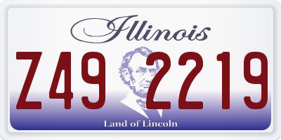 IL license plate Z492219