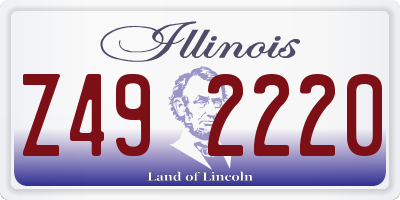 IL license plate Z492220