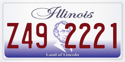 IL license plate Z492221