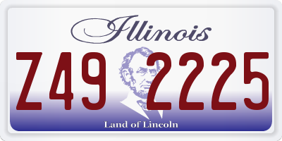IL license plate Z492225
