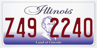 IL license plate Z492240