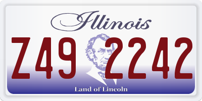 IL license plate Z492242