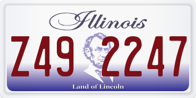 IL license plate Z492247