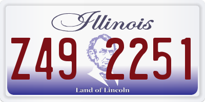 IL license plate Z492251