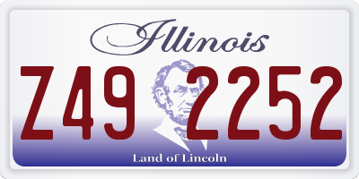 IL license plate Z492252