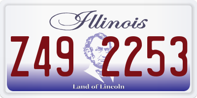 IL license plate Z492253